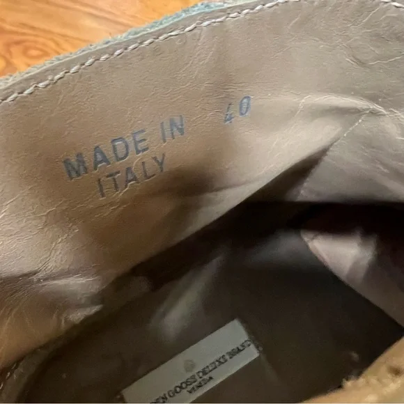 Golden Goose Young Boots in Tobacco Suede- Ice Leopard, Size 40 - Picture 7 of 12